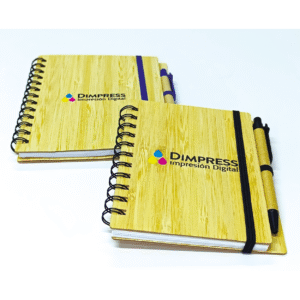 Libreta de bamboo personalizada