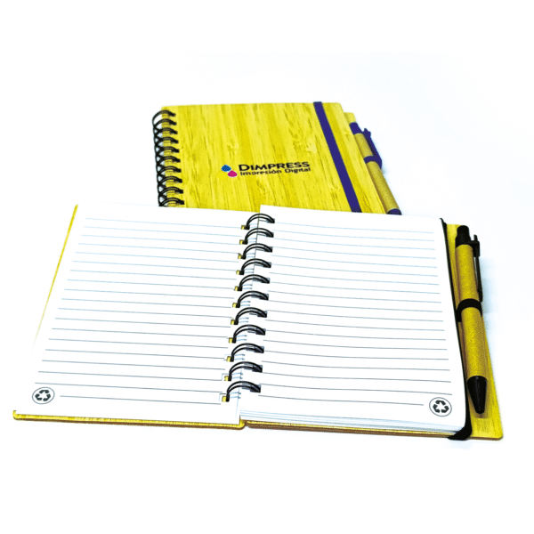 Libreta de bamboo personalizada